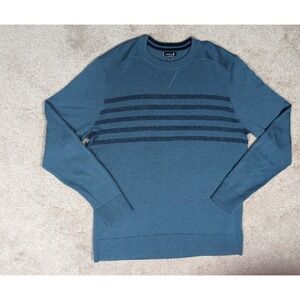 Smartwool Sweater Men's Medium Blue Merino Blend Sparwood Casual Preppy